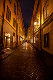 Fototapeta Uliczki - Stockholm old town district one of the streets