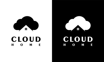 Wall Mural - Ilustration vector graphic of Simple inspiration Cloud House Logo Template Design business