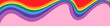 An abstract illustration of LGBTQ Pride banner or header on an isolated pink background 