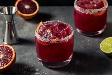 Poster - Refreshing Boozy Blood Orange Margarita