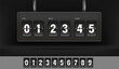 © tovovan - Vintage style flipping timer and numbers set