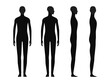 © o_a - Human body silhouette of a gender neutral person with a highlighted skull and chin area.