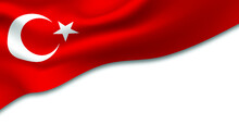 Flag Of Turki Background.
