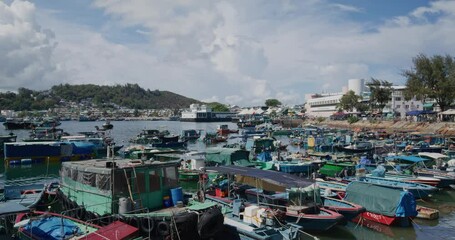 Canvas Print - Fishing boat on the sea