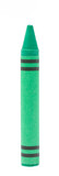 Fototapeta Kuchnia - green crayon isolated on white background