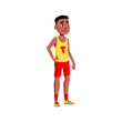 © PikePicture - basketball player upset because did not hitting ball in basket cartoon vector. basketball player upset because did not hitting ball in basket character. isolated flat cartoon illustration
