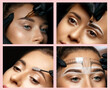 Permanent makeup concept: cosmetician applying permanent pigment