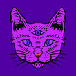 © Andreas - illustration of a third eye cat
