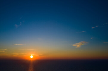 colorful sky after the sunset. natural sky background.