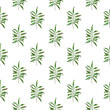 Seamless tropical pattern with green palm leaves staggered for design and decoration. Great for decorative paper, scrapbooking, and design