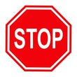 © New Africa - Traffic sign STOP on white background, illustration
