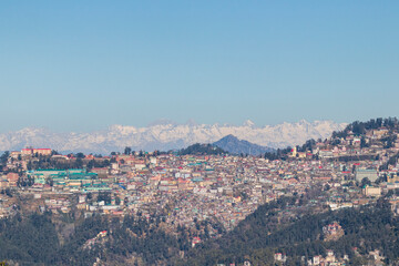 Wall Mural - Panoramic view of Shimla, Himachal