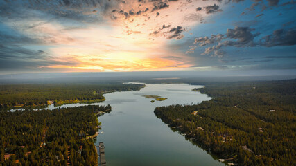 Sunset at Island Park, Idaho