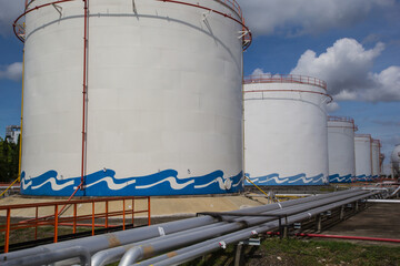 Chemical industry with fuel storage tank