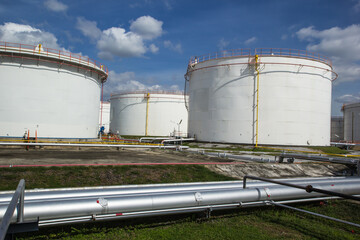 Chemical industry with fuel storage tank