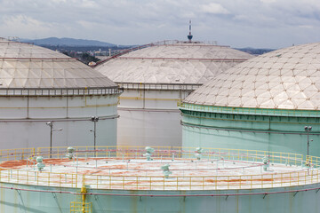 Chemical industry with fuel storage tank