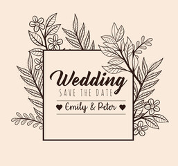 Wall Mural - Wedding banner design