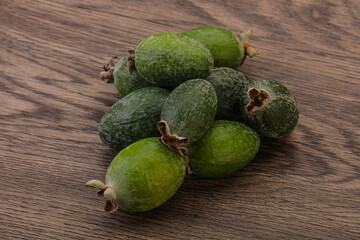 Tropical green sweet fruit Feijoa