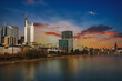 Frankfurt Skyline - Sonnenuntergang