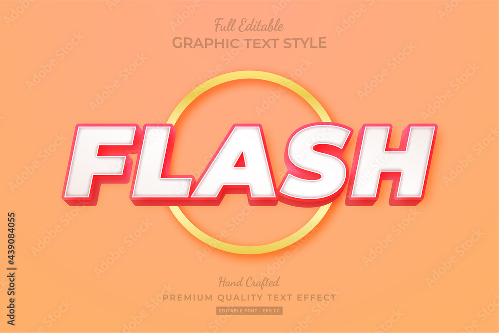 Flash Modern Editable Text Effect Font Style