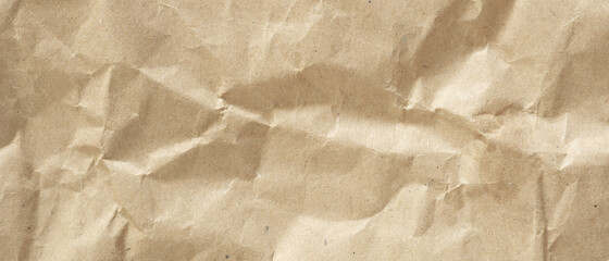 Sticker - crumpled paper texture background, real cardboard pattern