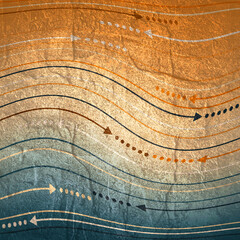 Wall Mural - Abstract geometry background. Stone material grunge texture