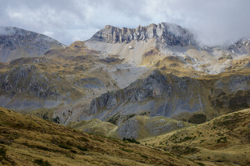 Canvas Print - Hecho valley in Huesca province, Aragon, Span