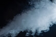 Cloud of vapor. Dark blue background