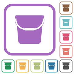 Wall Mural - Single bucket simple icons