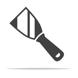 Fototapeta  - Hand scraper tool icon vector isolated