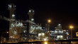 © Pixza - Gas turbine electrical power plant at night time for factory energy concept.