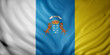 3d Canary islands region flag
