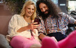 © konradbak - Funny couple spending time together at home
