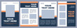 © IMG visuals icons - Tourist brochure template. Tourism-related services. Flyer, booklet, leaflet print, cover design with copy space. Your text here. Vector layouts for magazines, annual reports, advertising posters