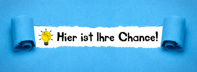 Sticker - Hier ist Ihre Chance! 