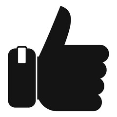 Sticker - Bonus thumb up icon, simple style