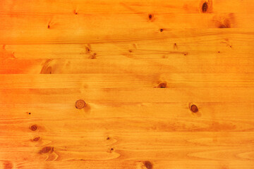 Wall Mural - Pinewood board surface as background, texture of wooden planks with wood knots