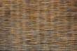 Woven bamboo or reeds hung for room partitioning or sunshade. Japanese style sunshade 'sudare' texture background