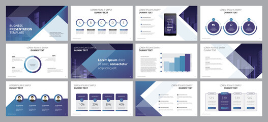 Aufkleber - business presentation template design backgrounds and page layout design for brochure, book, magazine, annual report and company profile, with info graphic elements graph design concept
