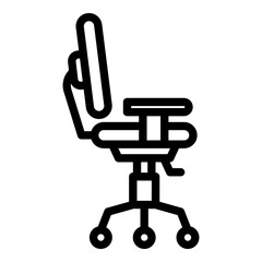 Wall Mural - Smart office boss chair icon. Outline Smart office boss chair vector icon for web design isolated on white background