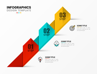 Infographic design template. Creative concept with 3 steps