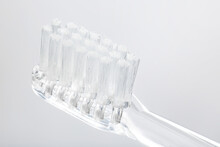 Macro Close Up Toothbrush Bristles