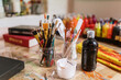 © Mal de Ojo Studio/Stocksy - Close-up of brushes and art supplies
