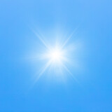 Fototapeta Niebo - blue sky with sun light. Nature background of sky	
