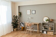 © BONNINSTUDIO/Stocksy - Interior of modern workplace at home