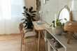 © BONNINSTUDIO/Stocksy - Interior of modern workplace at home