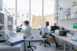 © Hernandez & Sorokina/Stocksy - Man And Woman Working In Laboratory