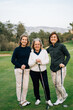 © Sergio Marcos/Stocksy - Golfer women friends portrait