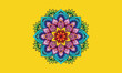 Mandala coloring book for kids mandala coloring page yellow background