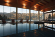 © Floris Productions/Stocksy - Girl enjoying and relaxing in a spa swimming pool with natural warn during travel vacations in the Dolomites